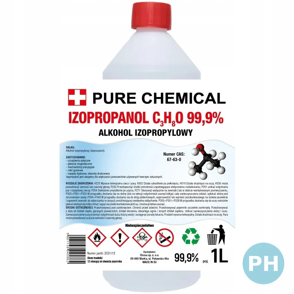 Propan-2-Ol — CAS 67-63-0 — C3H8O — odczynnik chemiczny