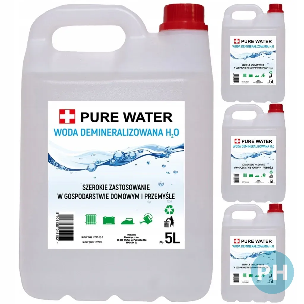 woda demineralizowana 4x — zdjęcie produktu